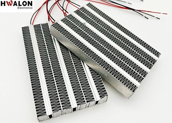 300W PTC المعدات الساخنة الألومنيوم سيراميكية تسخين الهواء الحرارة الثابتة عنصر التدفئة لجهاز وحدة التهوية 120 * 75 * 15mm