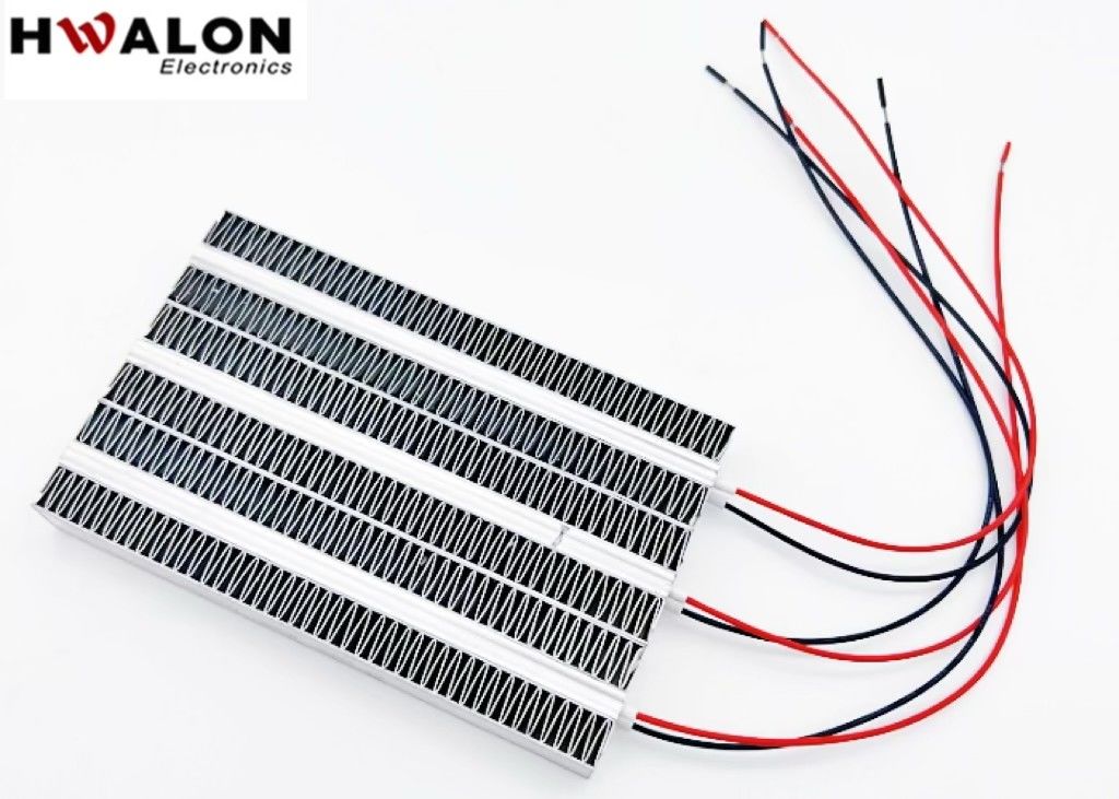 300W PTC المعدات الساخنة الألومنيوم سيراميكية تسخين الهواء الحرارة الثابتة عنصر التدفئة لجهاز وحدة التهوية 120 * 75 * 15mm