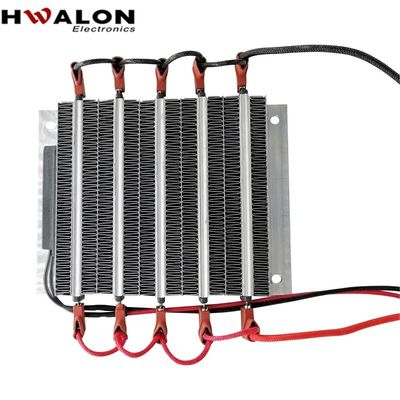 عازل PTC سيراميكي دافئ الهواء درجة حرارة ثابتة عنصر التدفئة 200W AC/DC 12V الحاضنة